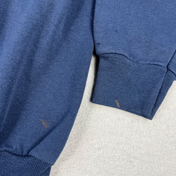 Y2K Vail Colorado Hoodie Fits Medium 2000s Distressed Navy Blue Hanes Pullover - Picture 8 of 12